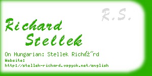 richard stellek business card